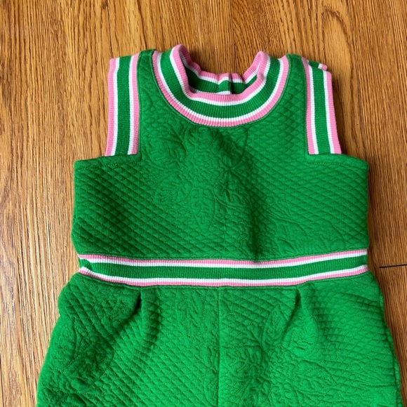 Green Sleeveless Toddler Outfit - Picture 8 of 11